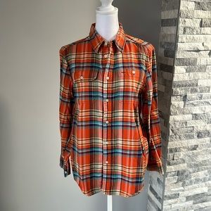 Boys Plaid Long sleeved Button Down